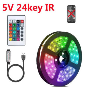 USB LED Strip Light 2835 RGB LED Lights 5V Bluetooth Flexible Ribbon Diode Tape Phone APP Control TV Backlights Room Decoration