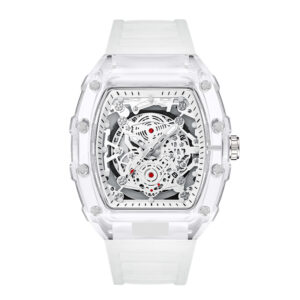 Shenzhen High-end Watch Fashion Transparent Men’s Watch Wholesale Waterproof Watch Men’s Watch Personalized Barrel Quartz Watch