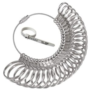 0-13 Ring Sizer Measuring Tool Ring Gauges Finger Sizer & Mandrel