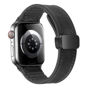 Leather+Silicone Strap For Apple Watch Band 49mm 44mm 45mm 42mm 40mm 41mm 38mm Bracelet Correa IWatch Series 9 8 7 SE 6 Ultra 2