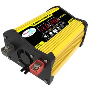 DC12V to AC 220V 4000W Car Inverter LED Display 2 USB Power Converter