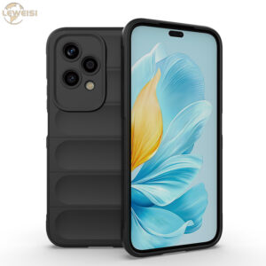 Leweisi Liquid Silicone Soft Liner Case for Honor 200 Lite Non-slip Shockproof TPU Back Cover Phone Case