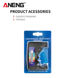 ANENG LCD Display C AA AAA D N 9V 1.55V Universal Button Cell Battery Tester Volt Capacity Check Detector Capacitance Tool