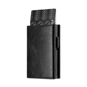 Credit Card Holder RFID Blocking Bifold Wallet Men’s Wallet with Coin Compartment and Banknote Compartment