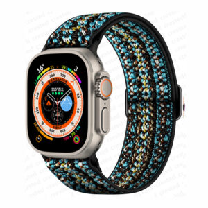 Scrunchie Strap for Apple watch band 40mm 44mm 41mm 45mm 38mm 42mm 49mm Elastic Nylon bracelet iWatch series 7 se 6 5 3 Ultra 8