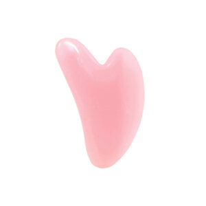 Facial Massager Double Head Roller Beauty Stick Heart Shaped Scraping Tablets Pink for Full Body Massage Tools Pink IW and Set