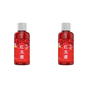 60ML Liquid Blood Worm Scent Fish Attractant Concentrated Red Worm Liquid Fish Bait Additive Perch Catfish Fishing Accessories