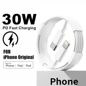 30W PD Fast Charging Cable for Apple iPhone 14 Plus 13 12 mini 11 Pro XS Max XR X USB-C to Lighting Cord Charger Cable 1m 2m 3m