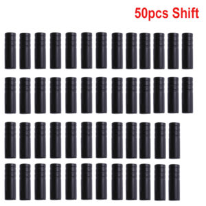 50pcs Mountain Road Bike Bicycle Brake Gears Outer Cable End Caps Tips Crimps Shift Derailleur Cable Wire Tip Cap Housing