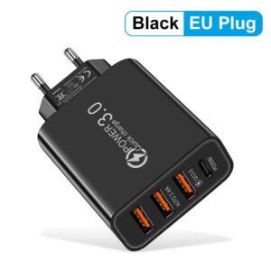 Total 20W Multi Port Wall Charger USB PD Adapter For Xiaomi iPhone 13 12 for Samsung Mobile Phone Plug Charging