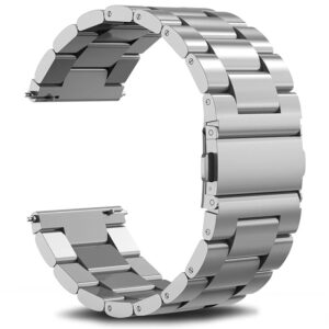 22mm Band For Samsung Galaxy Watch 4 6 40mm 44mm 6 Classic 43mm 47mm 5 45mm Stainless Steel Bracelet for HUAWEI Watch GT 2 Strap