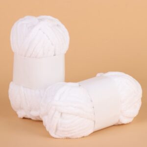 New 50g/ball Ice Strip Thread Yarn Colorful Thick Coarse Wool Thread Anti-Pilling DIY Crochet Scarf Chenille Hand Knitting Yarn