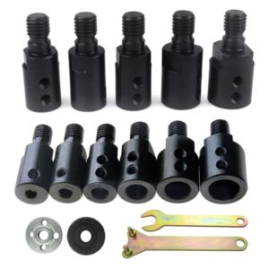 Black Drill Accessories Coupling Tools Grinding Polishing Saw Blade Adapter Connecting Rod Sleeve Motor Shaft Adapter