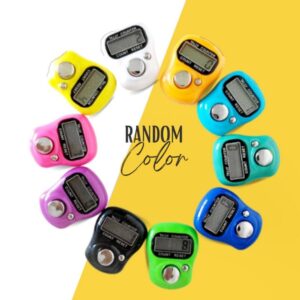 Portable Plastic Finger Ring Counter Random Color Digital Mini Stitch Marker Electronic LCD Chanting Counter