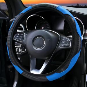 1PC Fashion Colored Leather Steering Wheel Cover