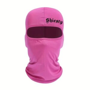 1PC Gothic Letter Printed Ski Mask Hip Hop Unisex Balaclava Elastic Breathable Neck Gaiter UV Protection Sunscreen Face Mask