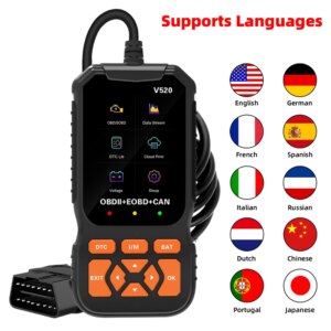 2024 OBD2 Scanner Professional Auto Engine System Diagnostic Tool Lifetime Free Automotive Code Reader with Cloud Printing
