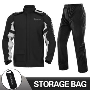Motorcycle Raincoat Reflective 100% Waterproof Rain Coat Moto Motocross Cycling Clothes Motorbiker Jacket Women Men Rain Set