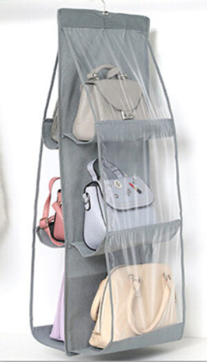 For Wardrobe Closet Transparent Storage Bag Hanging Handbag Organizer Door Wall Clear Sundry Shoe Bag with Hanger Pouch