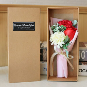 Mother’s Day Gift 3 Roses Soap Flower Carnation Bunch Gift Box