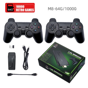 Video Game Stick Lite 4K Video Game M8 Console 64GB Double Wireless Controller For 10000 Retro Games Kid Xmas Gift