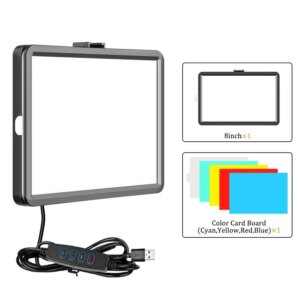 6/8 Inch LED Video Light For Live Streaming Photo Studio Light Panel Photography Dimmable Flat-panel Fill Lamp 3300-5600K