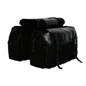 Universal Saddlebag for Motorcycle Bag Canvas Back Seat Luggage Bags For Sportster XL883 1200 for Honda For KAWASAKI