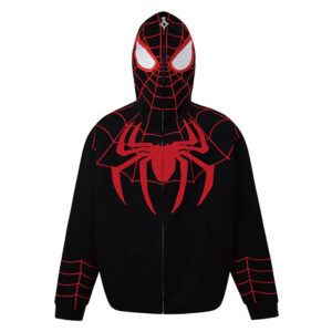 Adult Spiderman Jacket Spider Print Full Zip Up Hoodies for Men Women Cosplay Costume Hip Hop Y2K Harajuku Sweatshirt