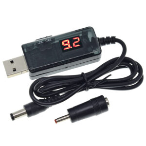 DC 5V to 9V 12V USB Step-up Converter USB Boost Converter Cable + 3.5×1.35mm Connecter For Power Supply/Charger/Power Converter