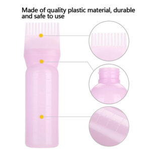 Hair Dye Applicator Brush Bottles Anti Static Massage Hair Brush Massage Combs Silicone Head Wash Brush Salon Hair Styling Tools