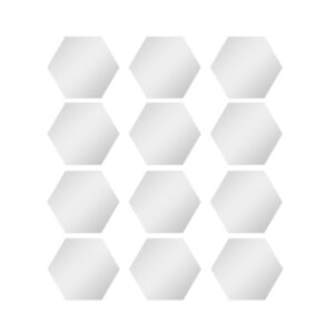 12Pcs/Set 3D Mirror Wall Stickers Home Decor Hexagon Acrylic Mirror Sticker DIY Mural Removable Room Decal