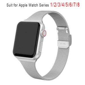 Strap For Apple Watch Band 45mm/41mm 44mm 40mm 49mm Stainless Steel Correa Bracelet Belt IWatch Series 5 4 3 SE 6 7 8 Ultra