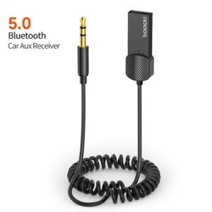 Toocki AUX Bluetooth Car Adapter Dongle Cable For Car Tablet Bluetooth Receiver 5 USB to 3.5mm Jack Speaker Audio Music Receiver