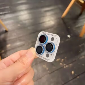 2-3Pc Fashion Pretty Shine Diamond Camera Lens Protector Case For iPhone 12 15 14 Pro Max Glitter Lens Glass Camera Cover Girl