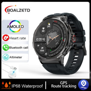 For Huawei Xiaomi 1.85″ultra HD Bluetooth Call Smart Watch Men GPS Track 710mAH Large Battery 400+Dial IP68Waterproof Smartwatch