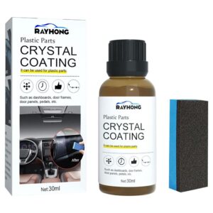 30ml Crystal Coating Refurbish Agent for Plastics Parts With Sponge Long Duration Universal Plastics Restorer Car Accessories
