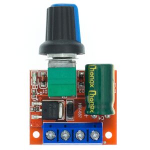 Mini 5A 10A 90W PWM 12V DC Motor Speed Controller Module DC-DC 4.5V-35V Adjustable Regulator Control Governor Switch 24V
