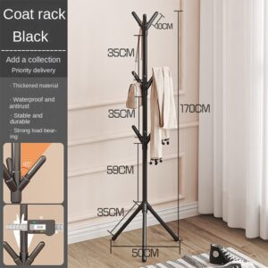 Versatile Coat Racks Home Living Room Floor Standing Scarf Clothes Rack Easy to Move and Drying Clothes Coat Racks