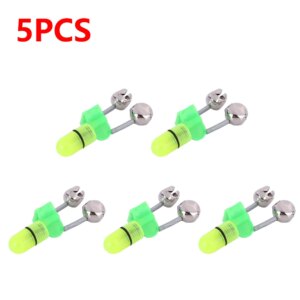 1-10Pcs Twin Bells Fishing Indicator Bait Alarm Loud Sound Alert Bell Clips Night Fishing Rod Bell Tackle Outdoor Fishing Bell