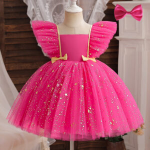 Party Dresses for Girls Kids Unicorn Dress Flower Girl Dresses for Wedding Ruffles Rainbow Infant Birthday Christening Vestidos