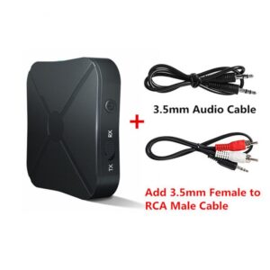 2 In 1 Wireless Bluetooth Audio Receiver Transmitter 3.5mm AUX Jack RCA USB Dongle Music Stereo Adapter For Car TV PC Headphone