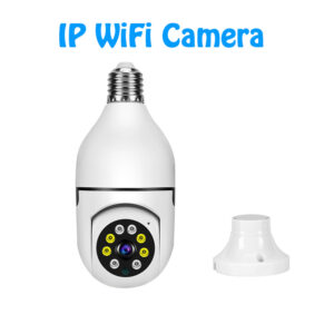 Bulb 3MP Wifi Surveillance Camera Automatic Human Tracking 4X Digital Zoom Full Color Night Vision Indoor Security Monitor