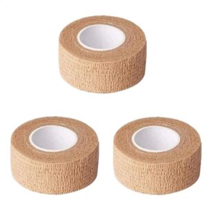 3pcs Self Adhesiv Disposable Elastic Bandages 2.5cm*4.5m for Handle Tube Tightening Gauze Tape First Aid Tool Tattoo Accessories
