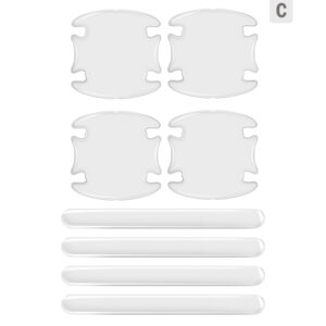Transparent Car Sticker Protector Cars Doors Scratch Door Handle Sticker Rearview Mirror Protection Strip Auto Accessory