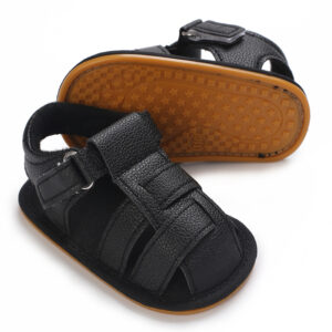 3Colors 0-18M Baby Cute Preschool Summer Sandals Casual Soft Rubber Sole Anti slip Single Shoes Boy Girl’s Walking Shoes