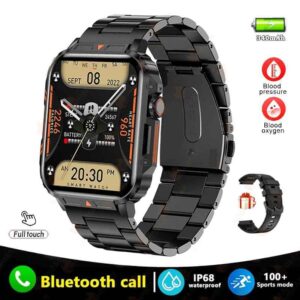 1.91 Outdoor Military Smart Watch Men Bluetooth Call Amoled Smartwatch For Android IOS IP68 Waterproof Sports Fitness Watches