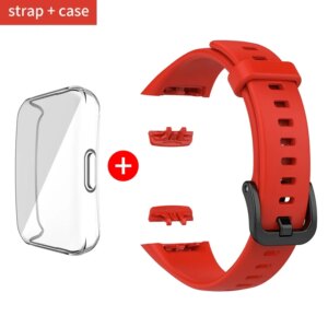 Silicone Strap For Huawei Band 6 /6 Pro Strap Smart Watch Adjustable Wristband Replacement Correa Bracelet Honor Band 6 Strap
