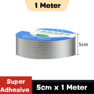 Waterproof Tape High Temperature Resistance Aluminum Foil Thicken Butyl Tape Wall Pool Roof Crack Duct Repair Sealed Self Tape