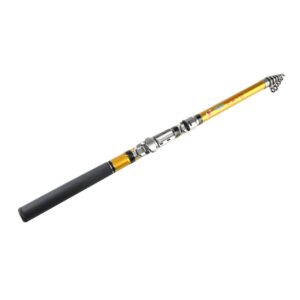 Casting Fishing Rod Fiberglass Spinning Mini Type Lightweight Lure Pole Soft Tail Guide Ring Ultra-Portable Sea River Lake Rod