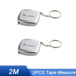 2M Retractable Ruler Measure Tape Small Keychain Construction Tools Roulette Measuring Instruments Mini Portable Tape Measure